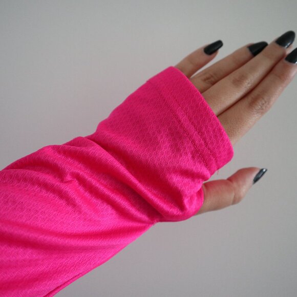 Adidas long-sleeved running top, neon pink, S - cooling joggers training shirt - Picture 5 of 5